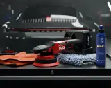 Polerka, mikrofibry i preparat Audace – wszystko, co potrzebne do profesjonalnego auto detailing.
